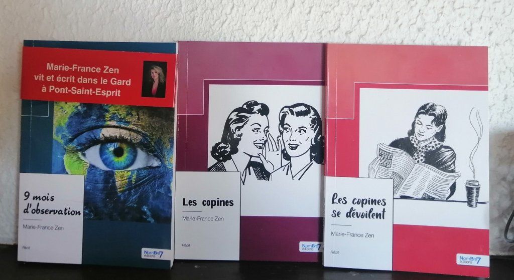 Mes trois derniers livres édités chez Nombre7